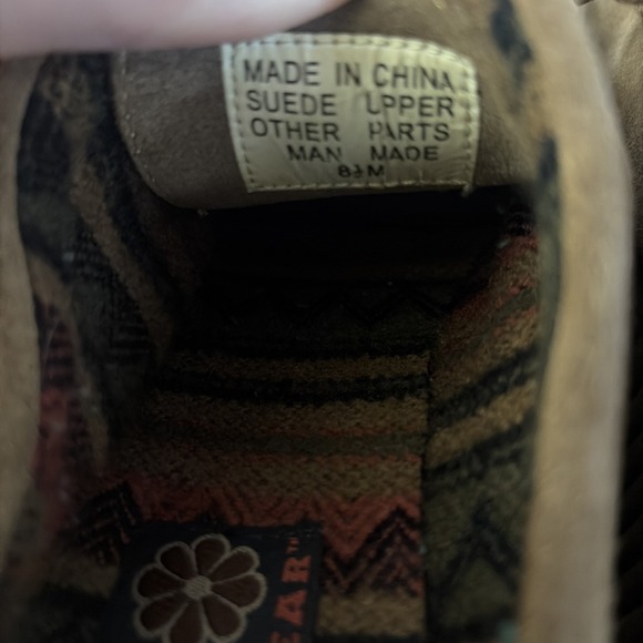 BC FOOTWEAR Women Tan Suede Lace Up Platform Wedges Shoes Slip On Size 8.5 - Picture 7 of 9